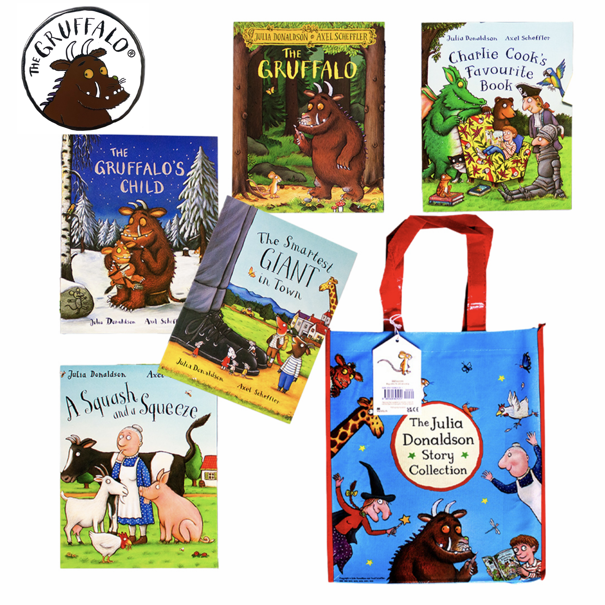 Gruffalo Picture Book Collection with Carry Bag (10 Books)