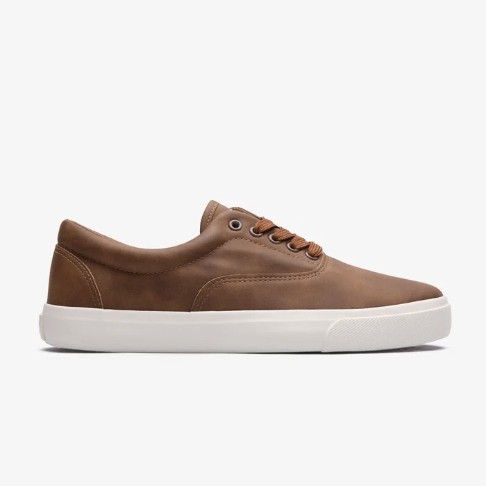 Men's Grip PU Low Cut Casual Sneakers