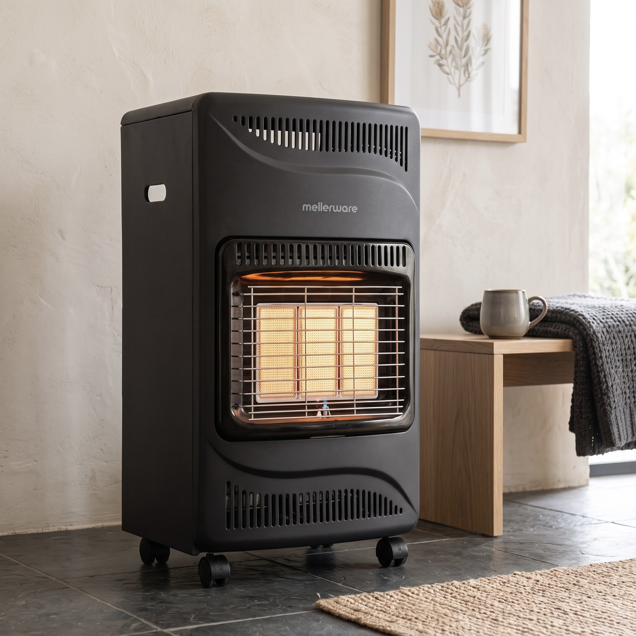 3-Heat Setting Steel Gas Heater (Model: 35420B)