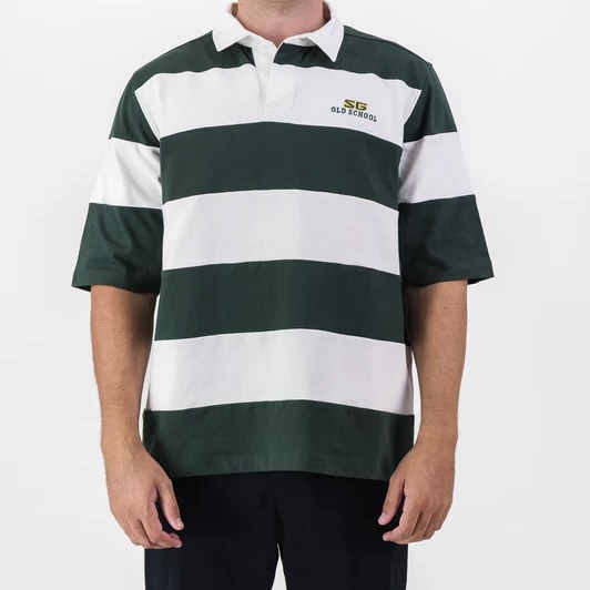 Unisex Southern Guards Cut & Saw Green Short Sleeve Rugby Jersey