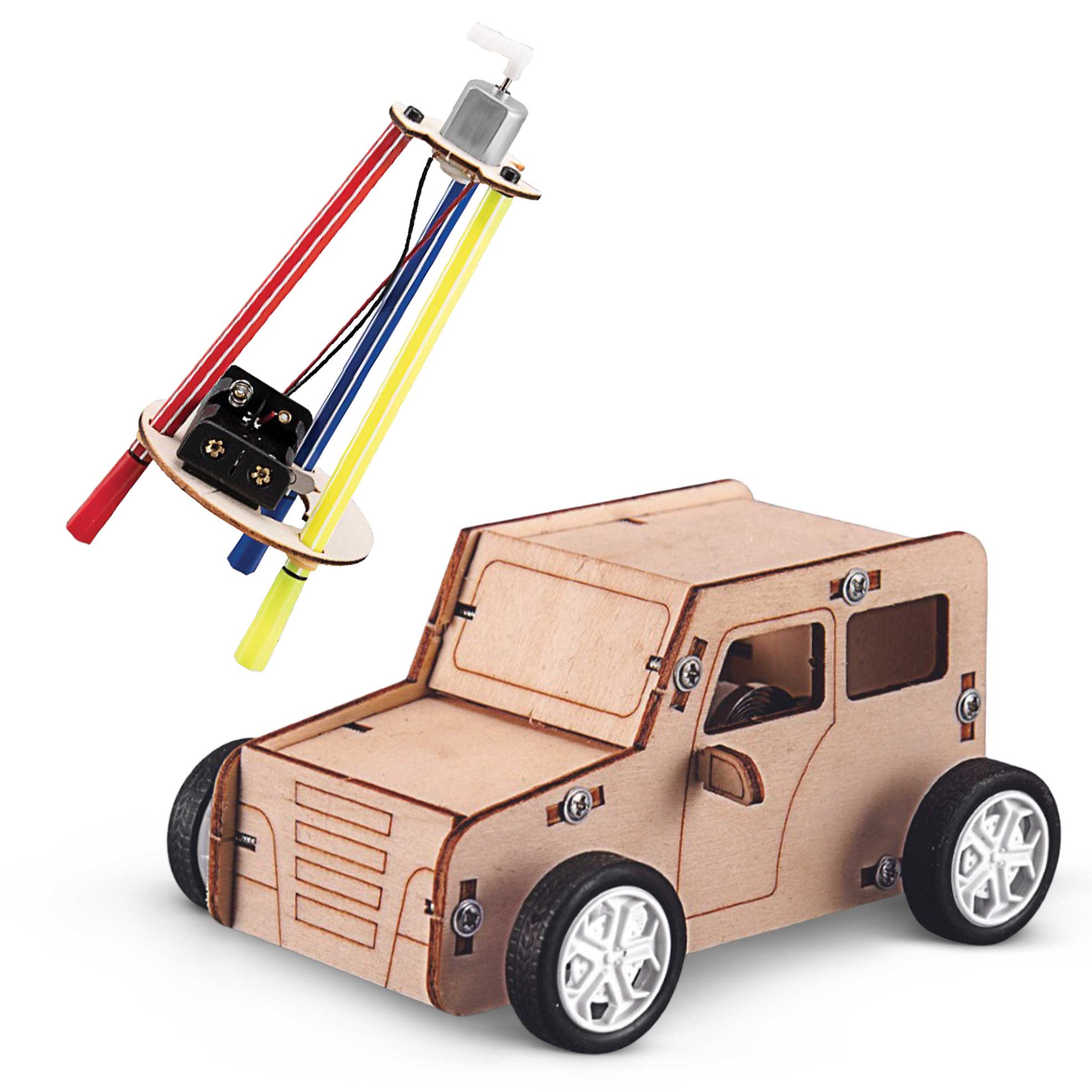 2x Wood STEM Educational Toys