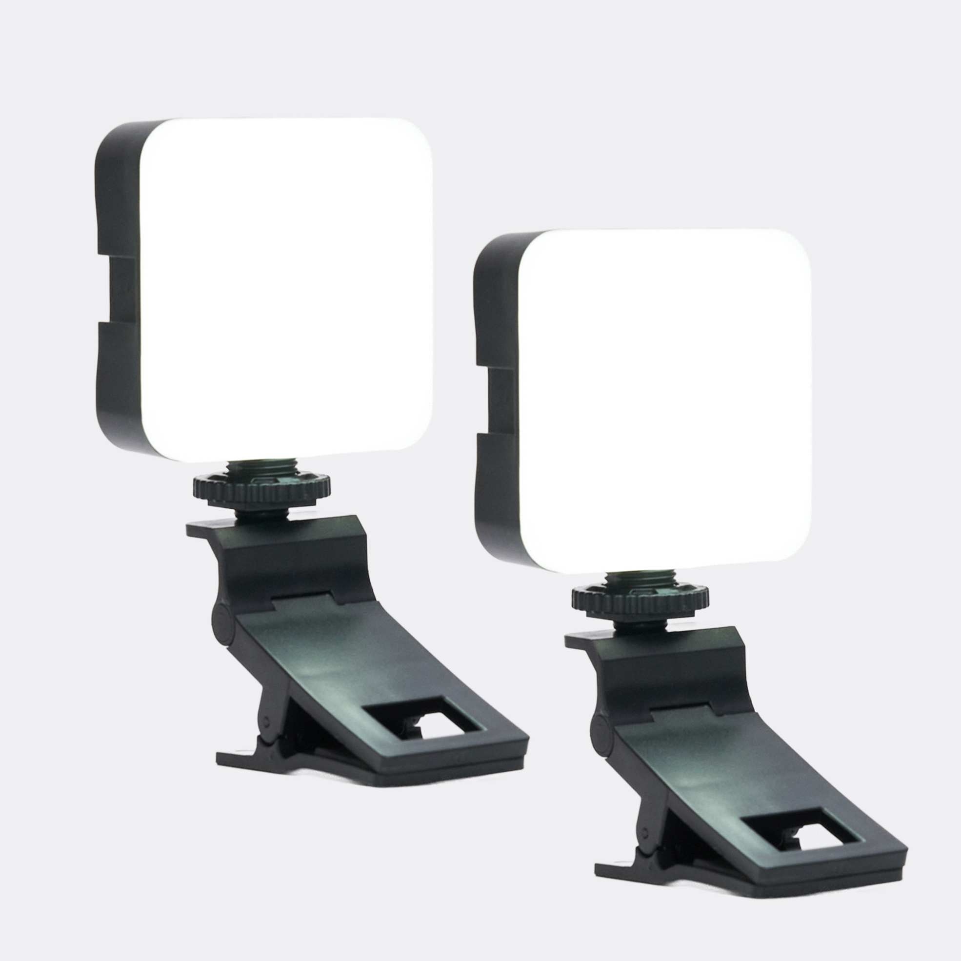 2x LED Video Lights with Clip
