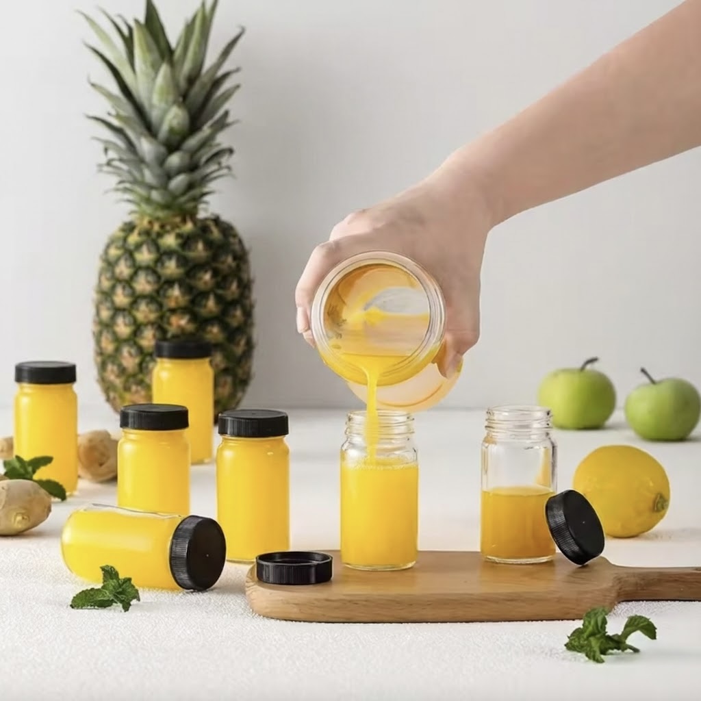 10x 80ml Glass Freezer-Safe Bottles