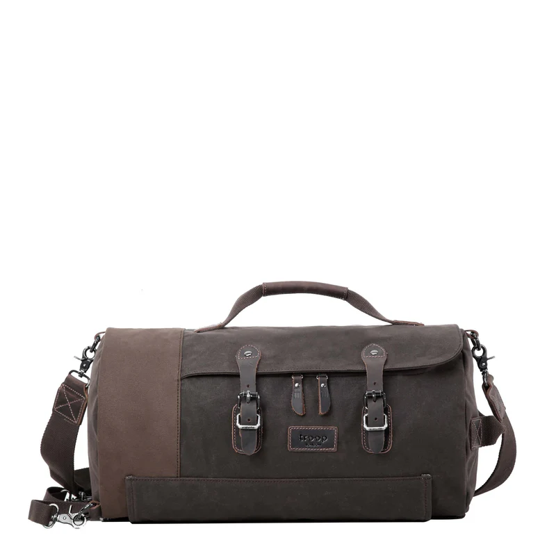 27L Heritage Waxed Canvas and Genuine Leather Travel Duffel Backpack
