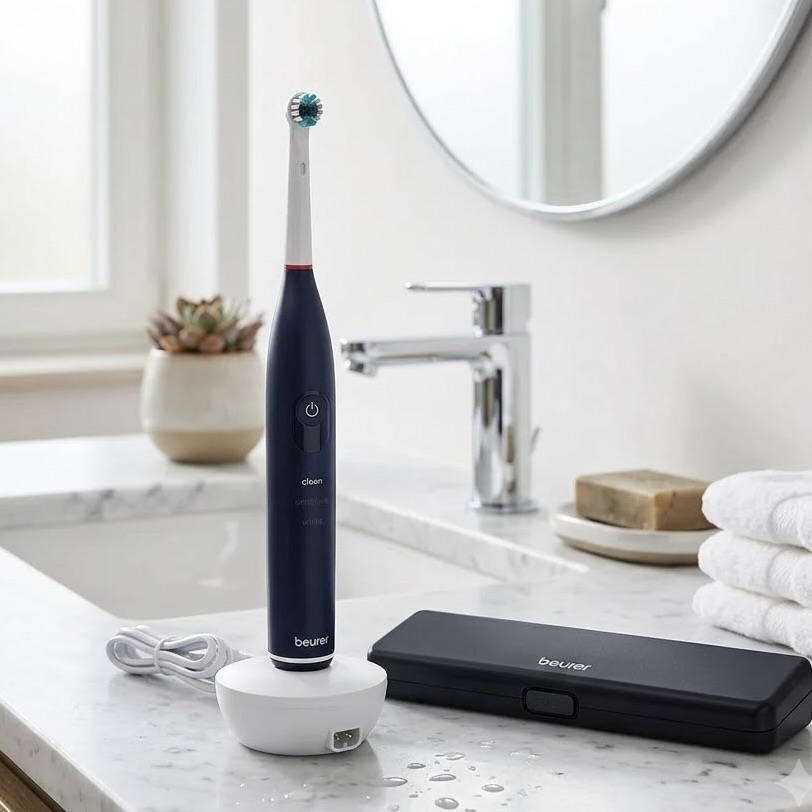 45 Day Long Electric Toothbrush with 8 Spare Heads