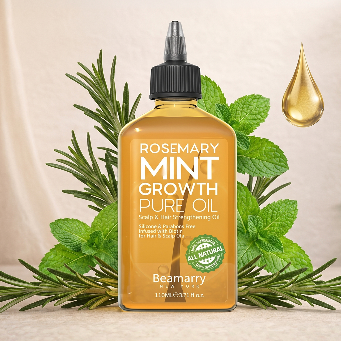 110ml Rosemary Mint Growth Pure Oil
