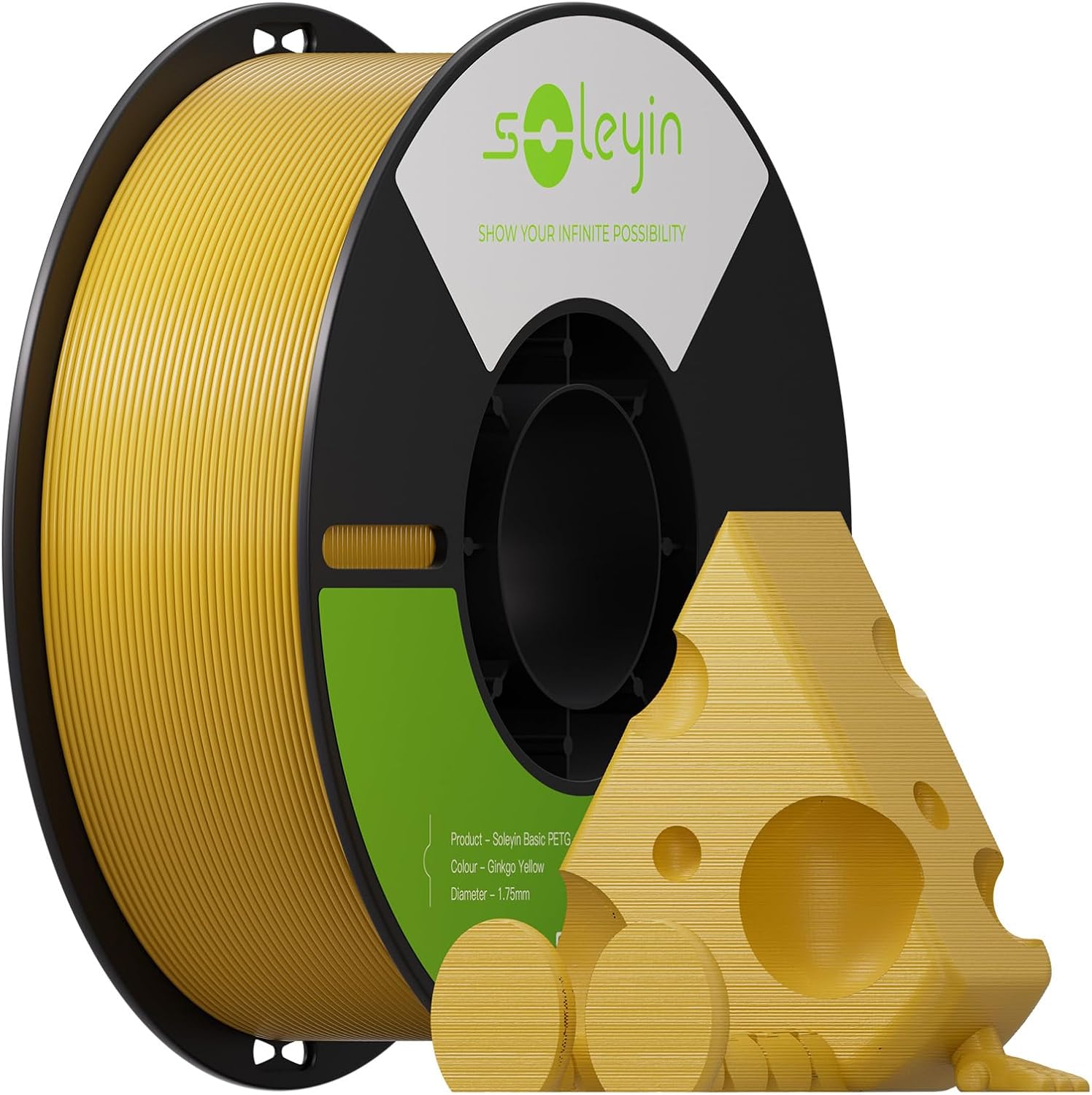 1.75mm 1kg Soleyin Basic PETG 3D Printer Filament
