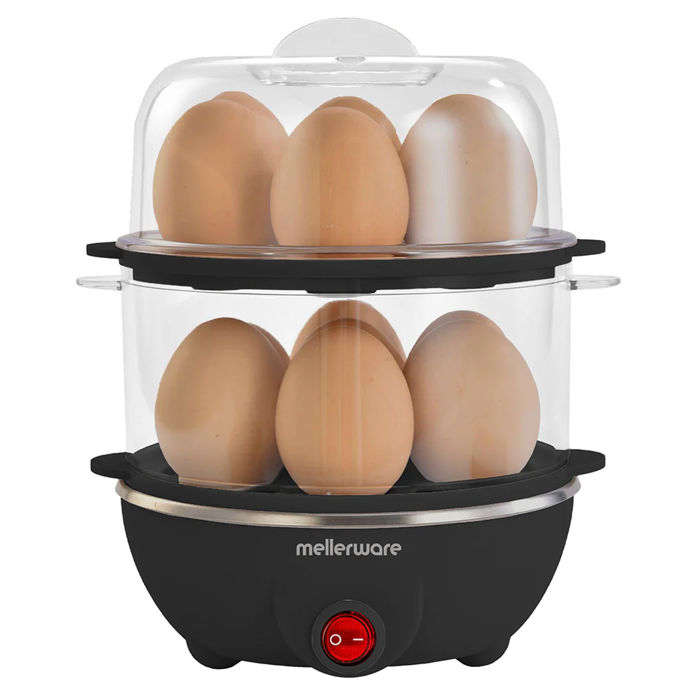 2-Tier 350W Plastic Egg Boiler (Model: 27014)