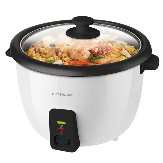 Non-Stick Rice Cooker with Glass Lid