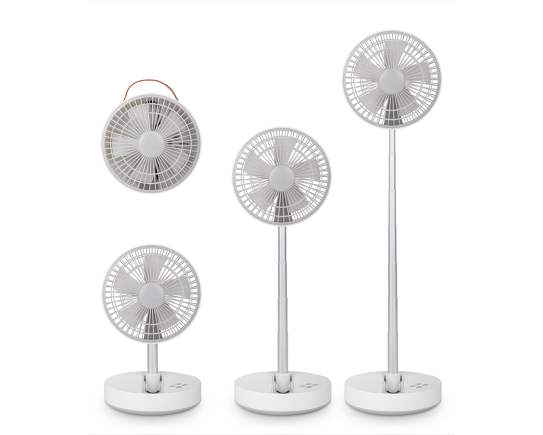 Height-Adjustable Rechargeable Fan