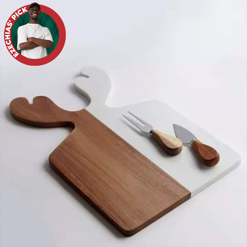 Marble Stone Antler Serving Board