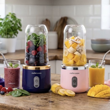2x 380ml Rechargeable Portable Blenders