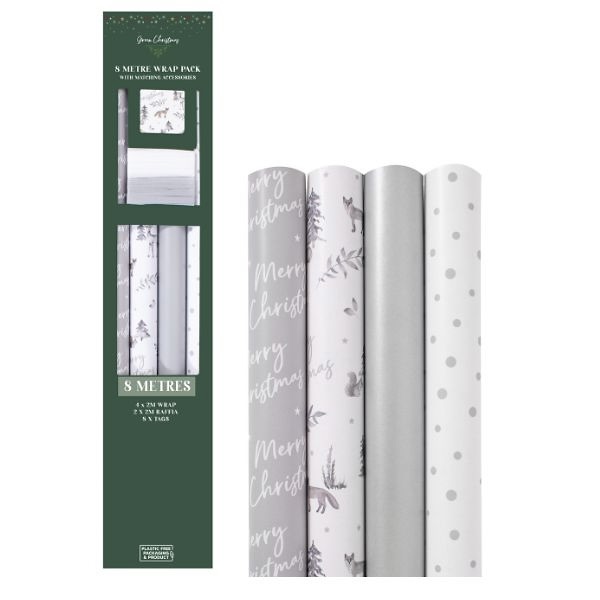 4x 60GSM 2m Gift Wraps