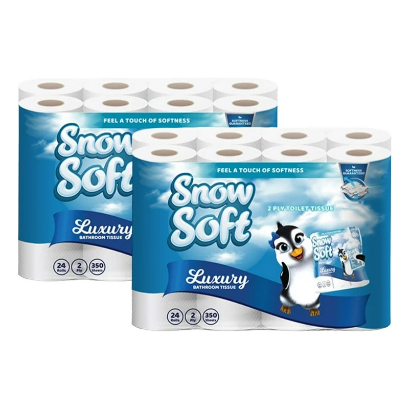 2x 24's 2-Ply White Toilet Paper