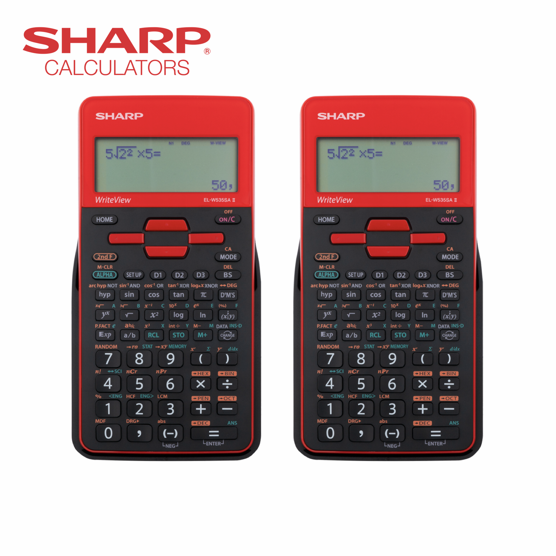 2x Scientific Calculators (Model: EL-W535S)