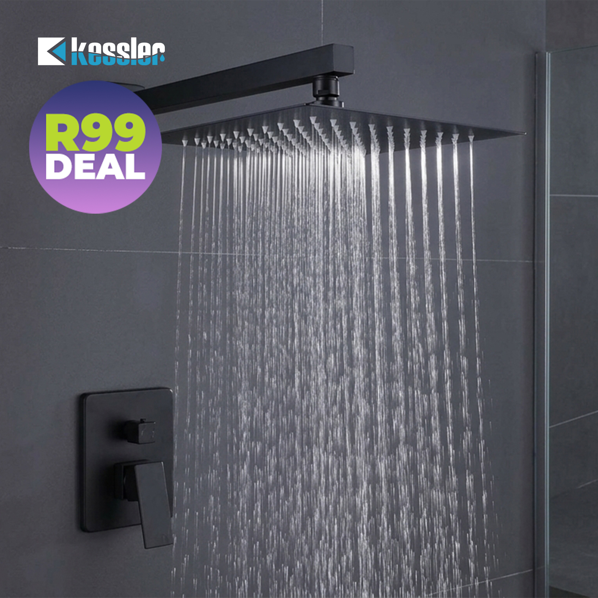 60% off on Round or Square Stainless Steel Shower Head | OneDayOnly