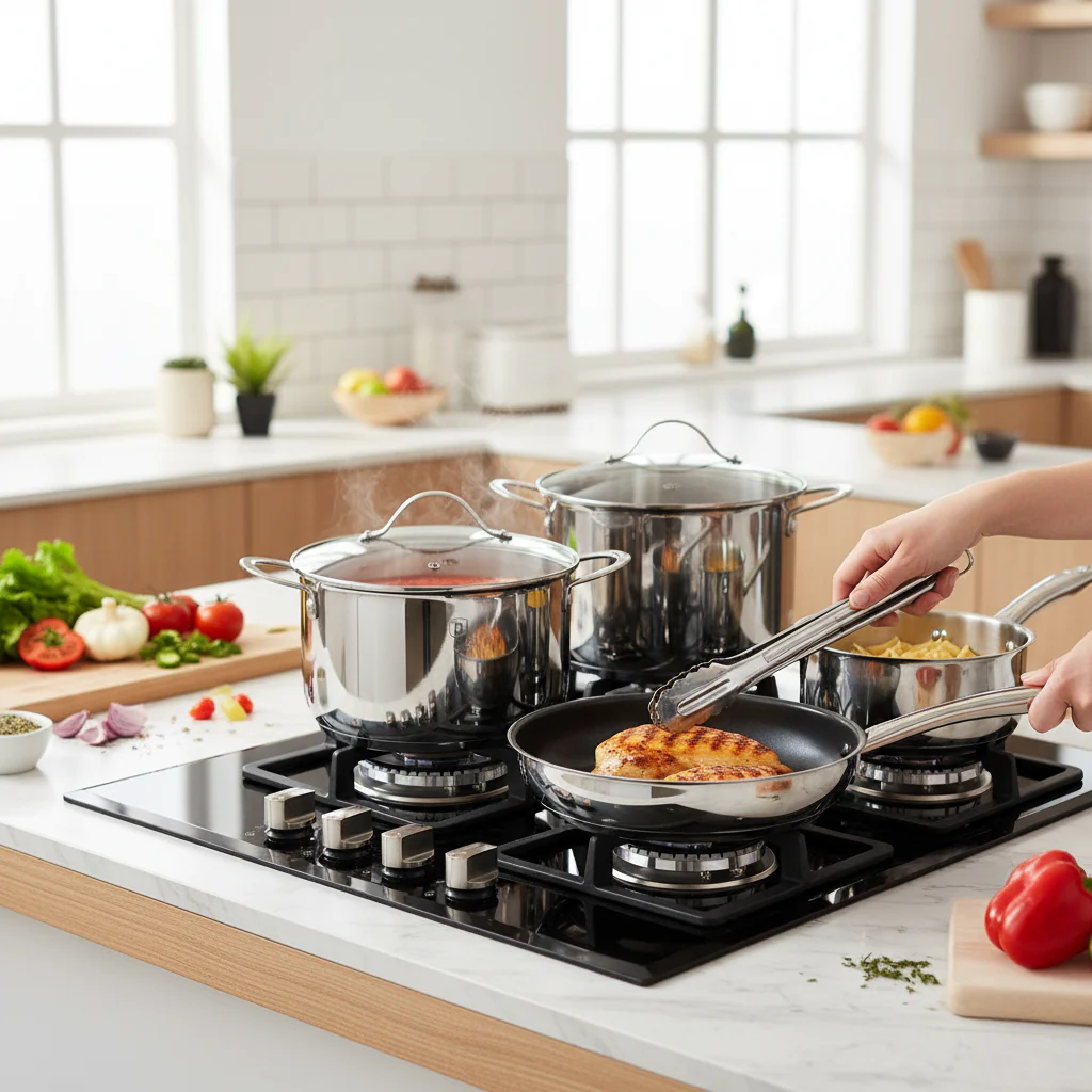 63% off on Stainless Steel Cookware Set | OneDayOnly