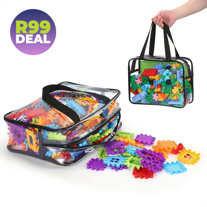 Multifunctional Transparent Storage Bag with Labels