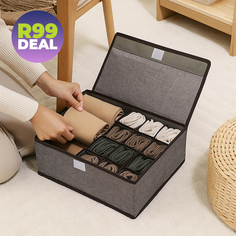 13-Compartment Under Garment Storage Organiser