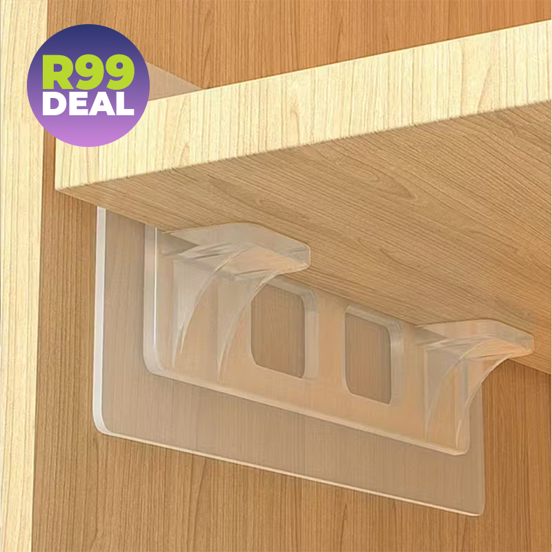 4x Self-Adhesive Support Brackets