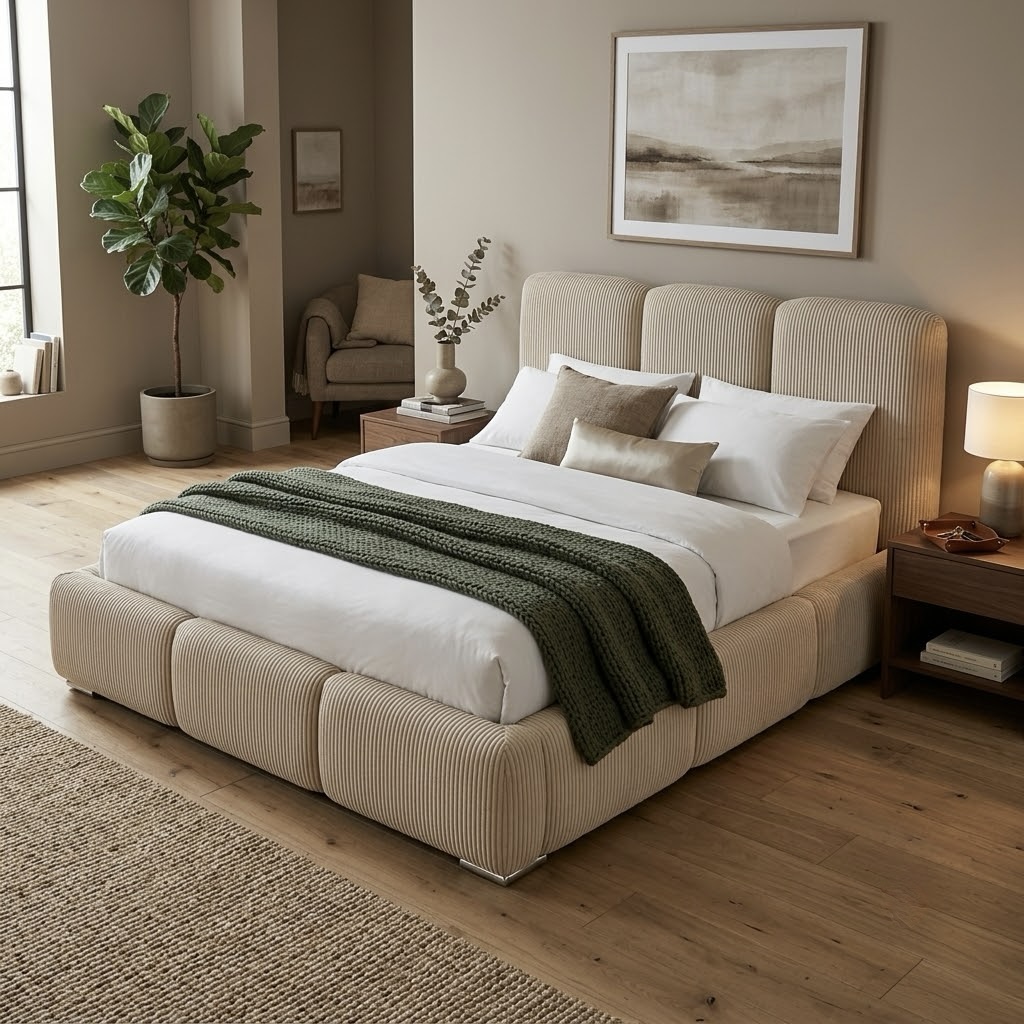 Modern Vonia Headboard and Base
