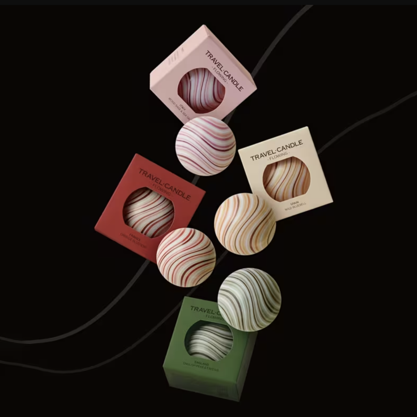 4-Piece Travel-Inspired Scented Candle Set