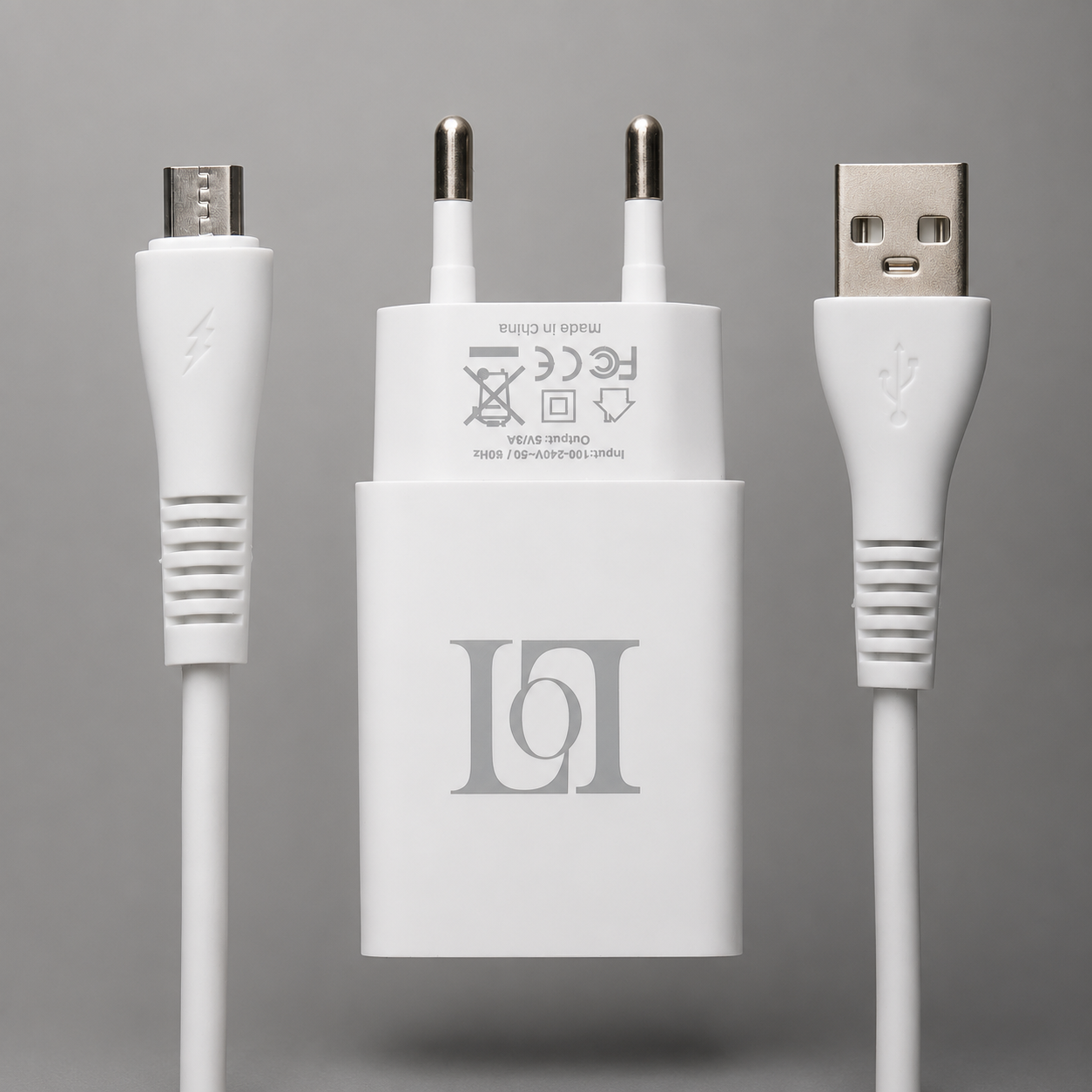 3A Fast Charger Block and USB Cable