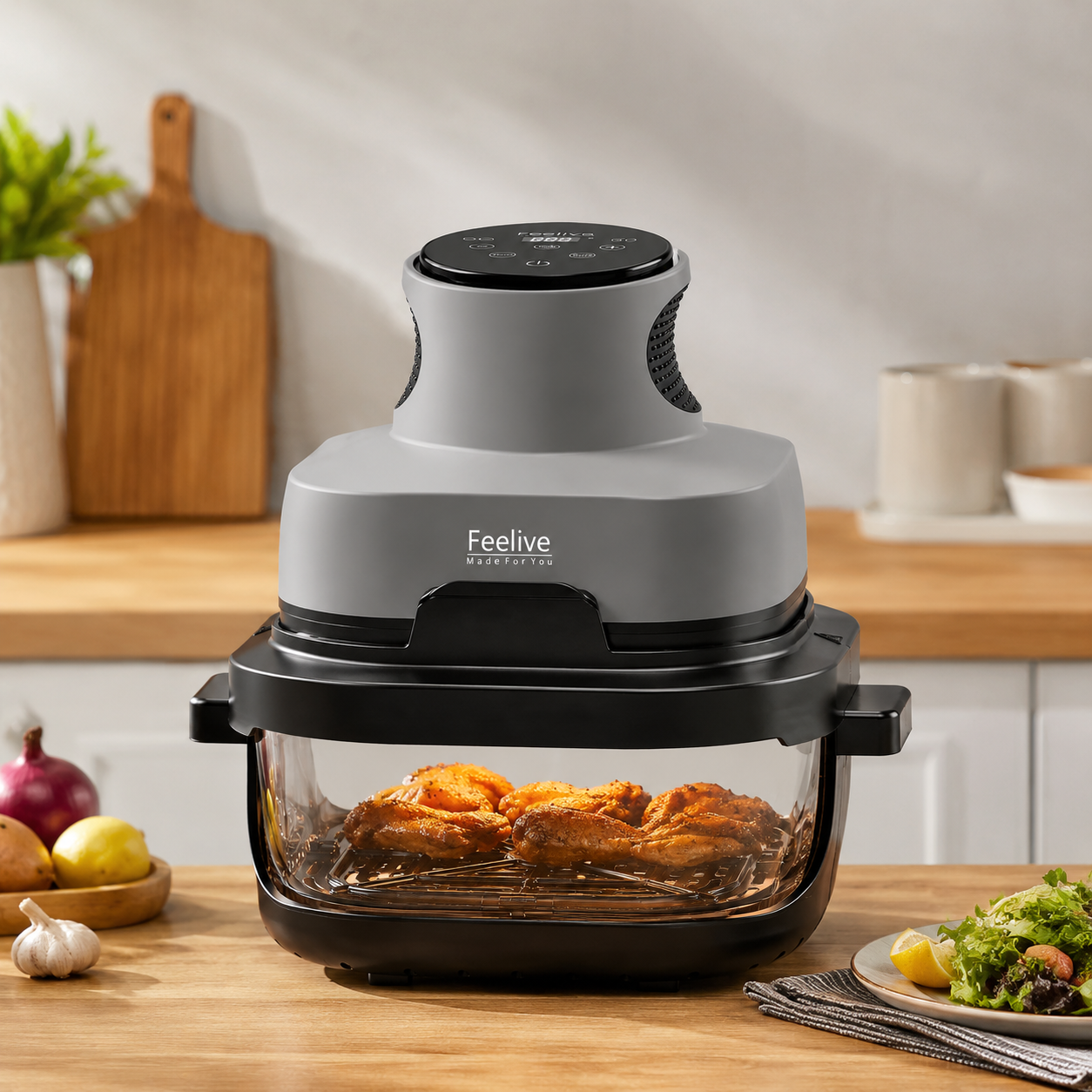 4L Dual Glass Digital Air Fryer