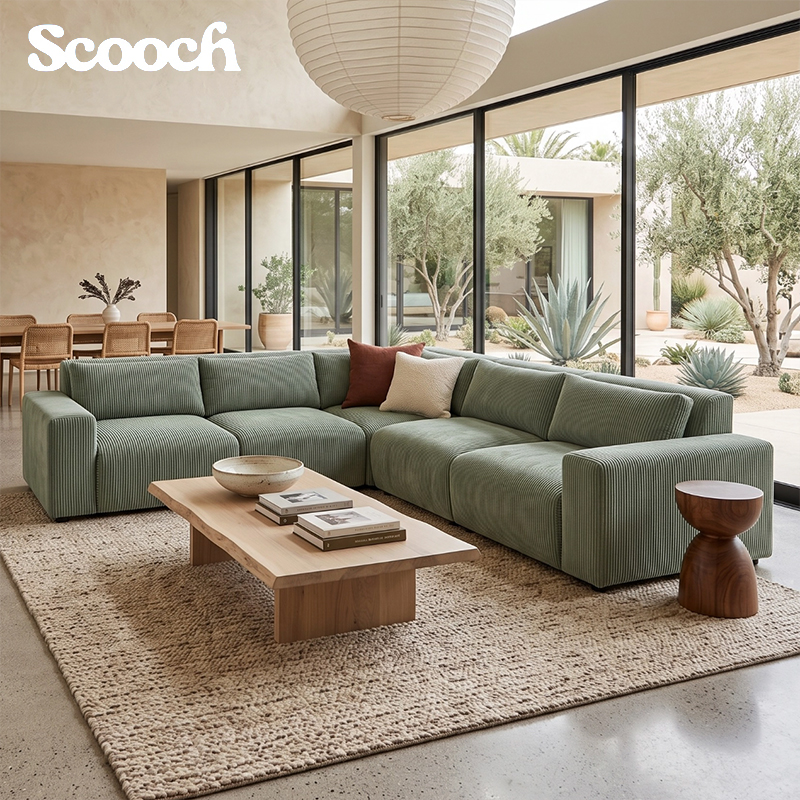 6-Seater Candy Grand Corner Suite with Cushions