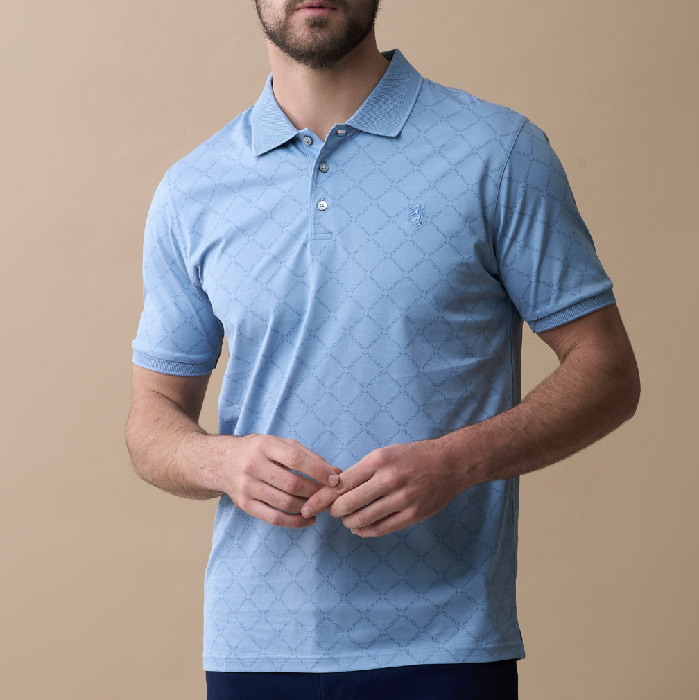 Men's Graeme Printed Mercerized Golfer