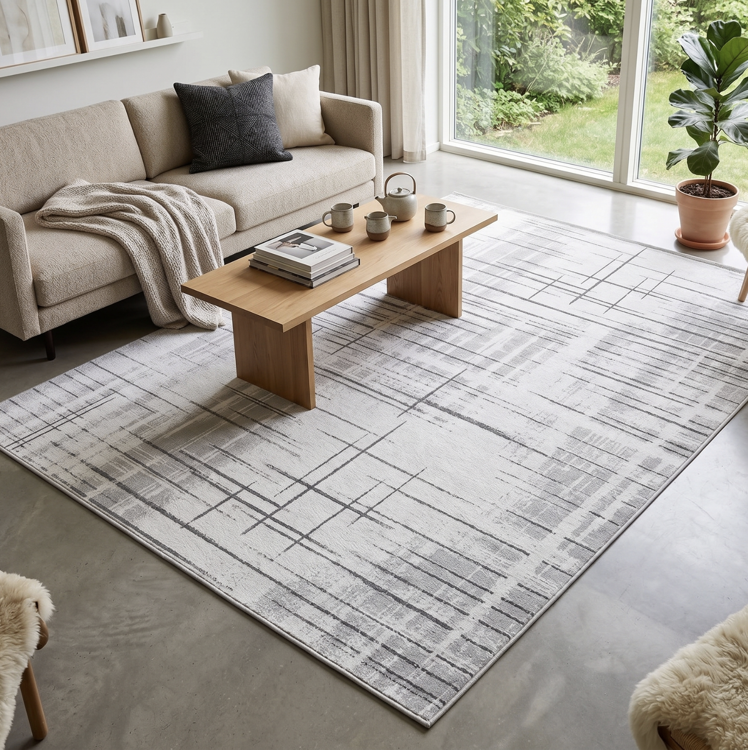 Mirage Modern Linear Design Rug