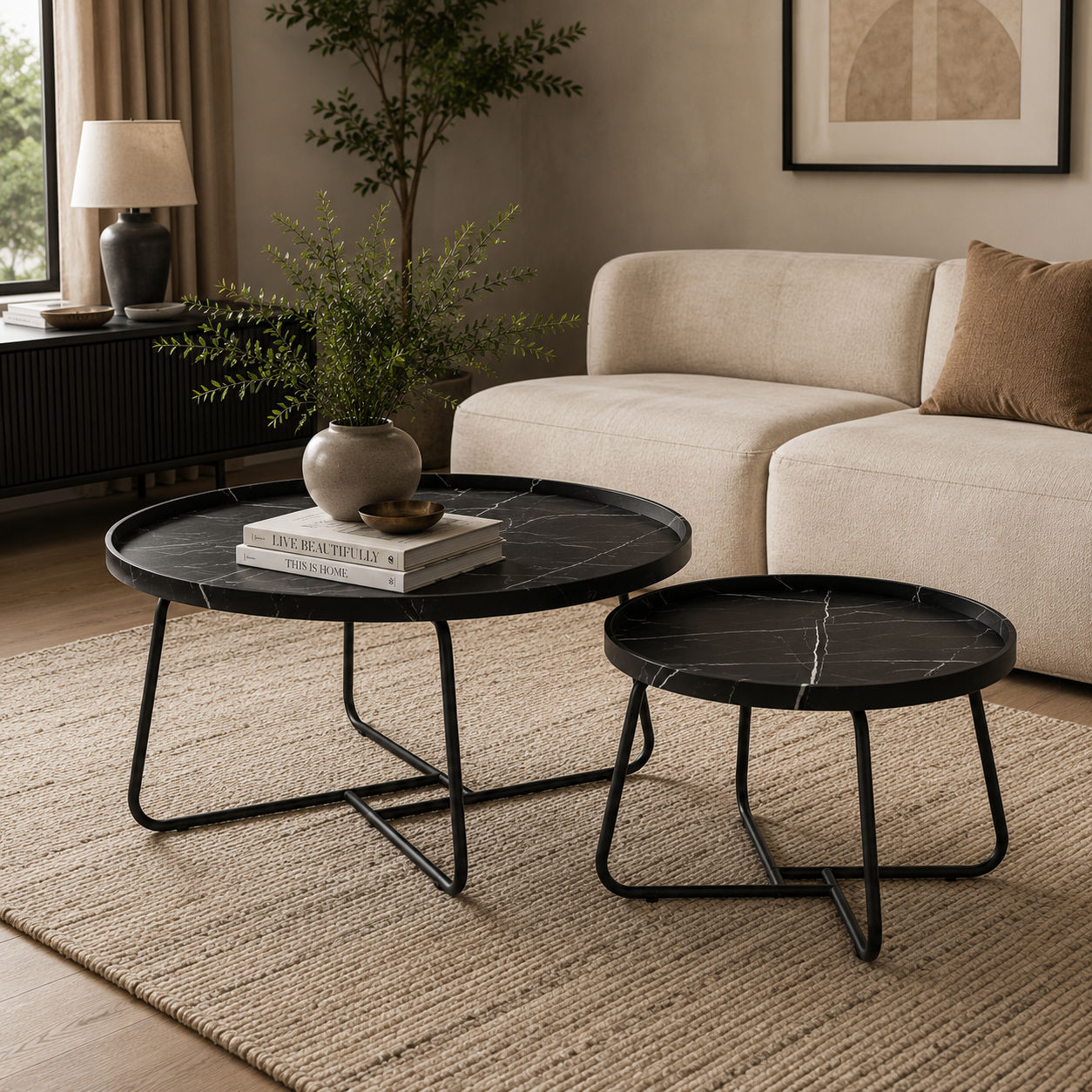 Black Geena Coffee Table