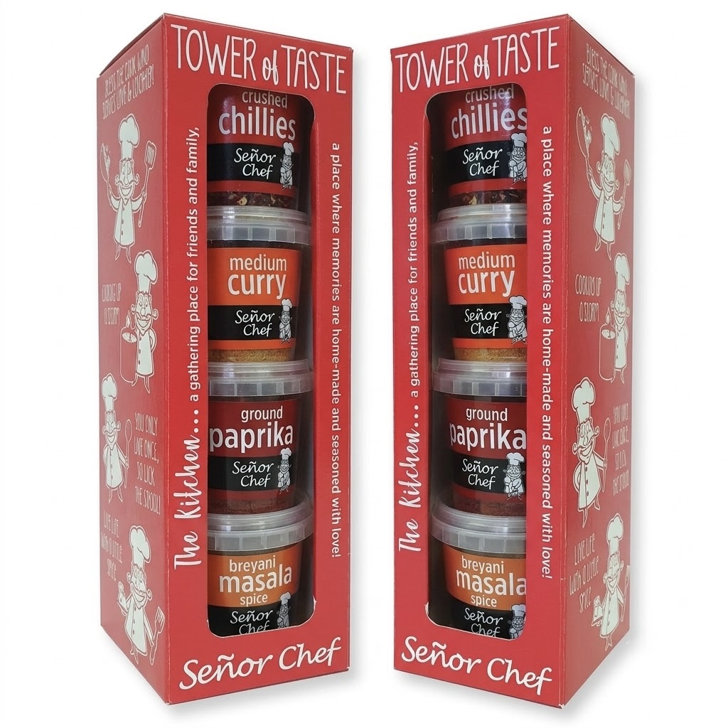 2x 4-Piece Tower of Taste Spicy Kits