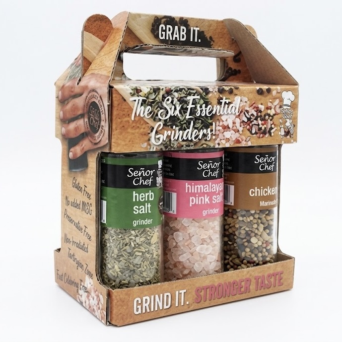 6-Piece Essential Grinder Seasoning Kit