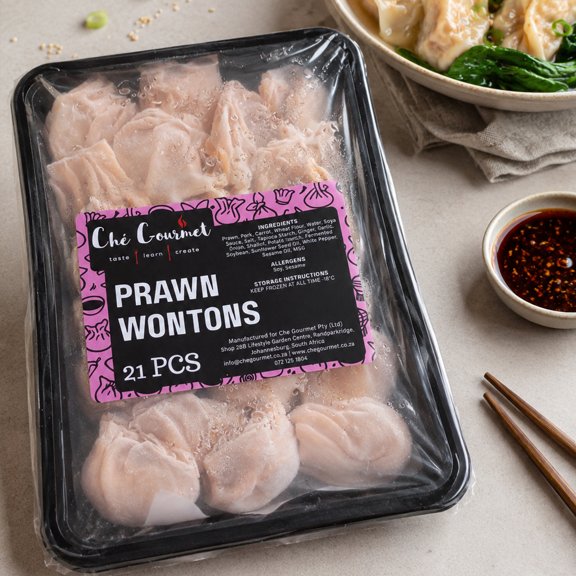 42x Frozen Prawn Wontons