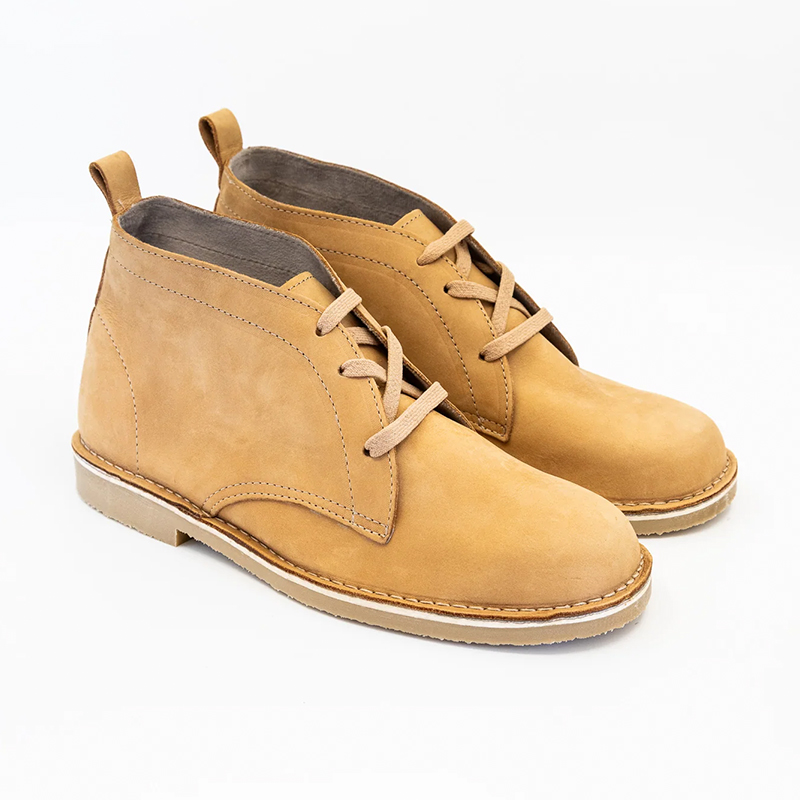 Men's Mustard Genuine Leather Vellies