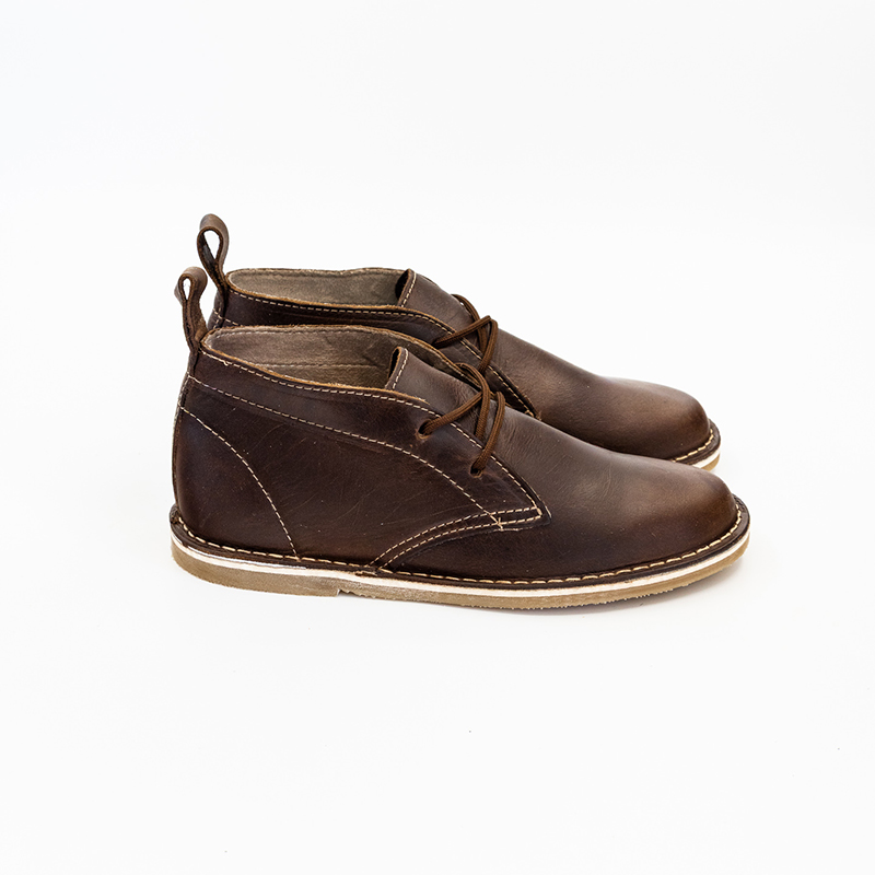 Ladies Chocolate Genuine Leather Vellies