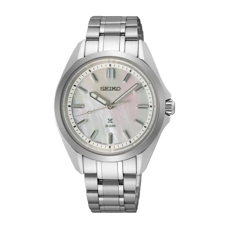 Ladies Prospex Sea Mother of Pearl Dial Stainless Steel Watch