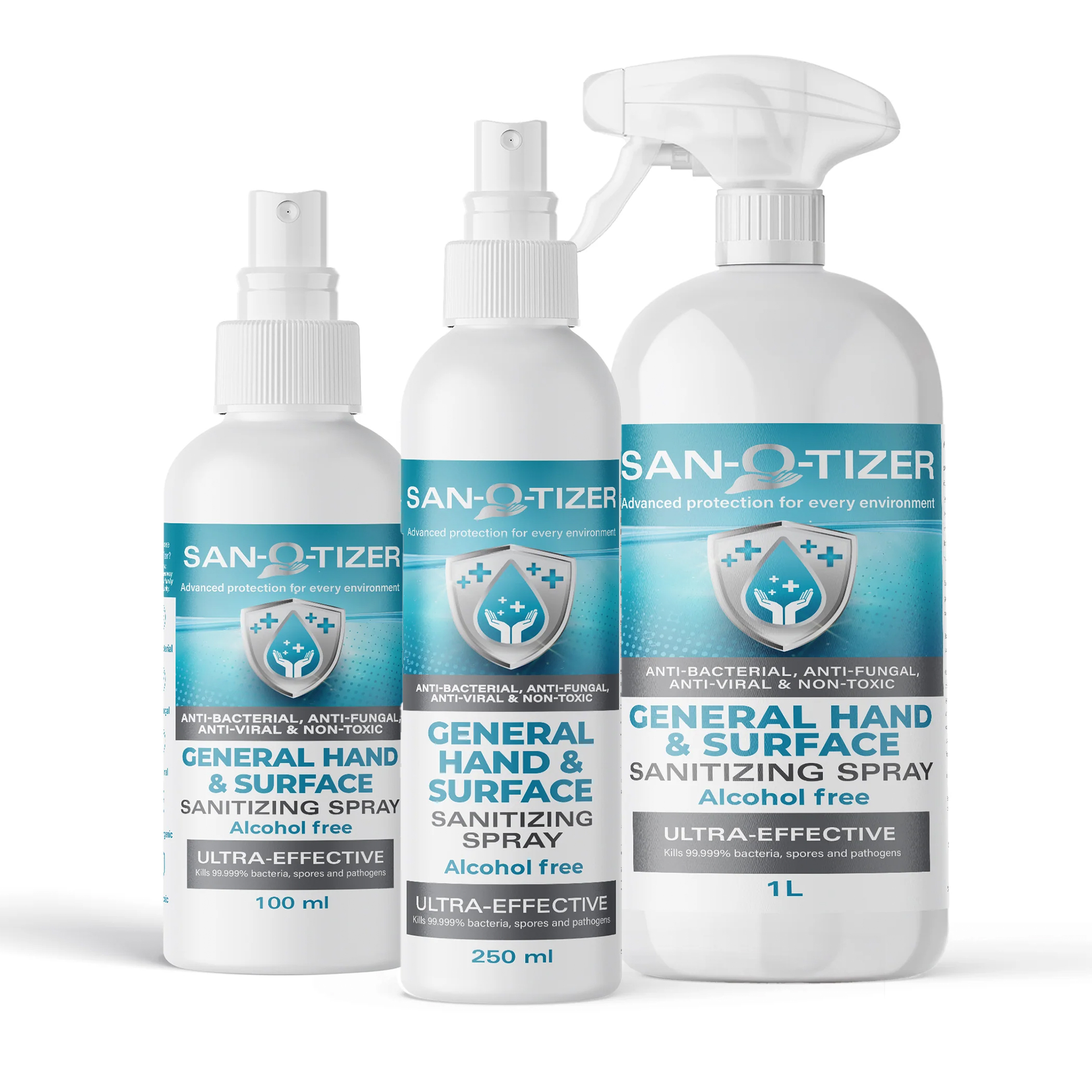 3x San-O-Tizer Hand and Surface Sprays