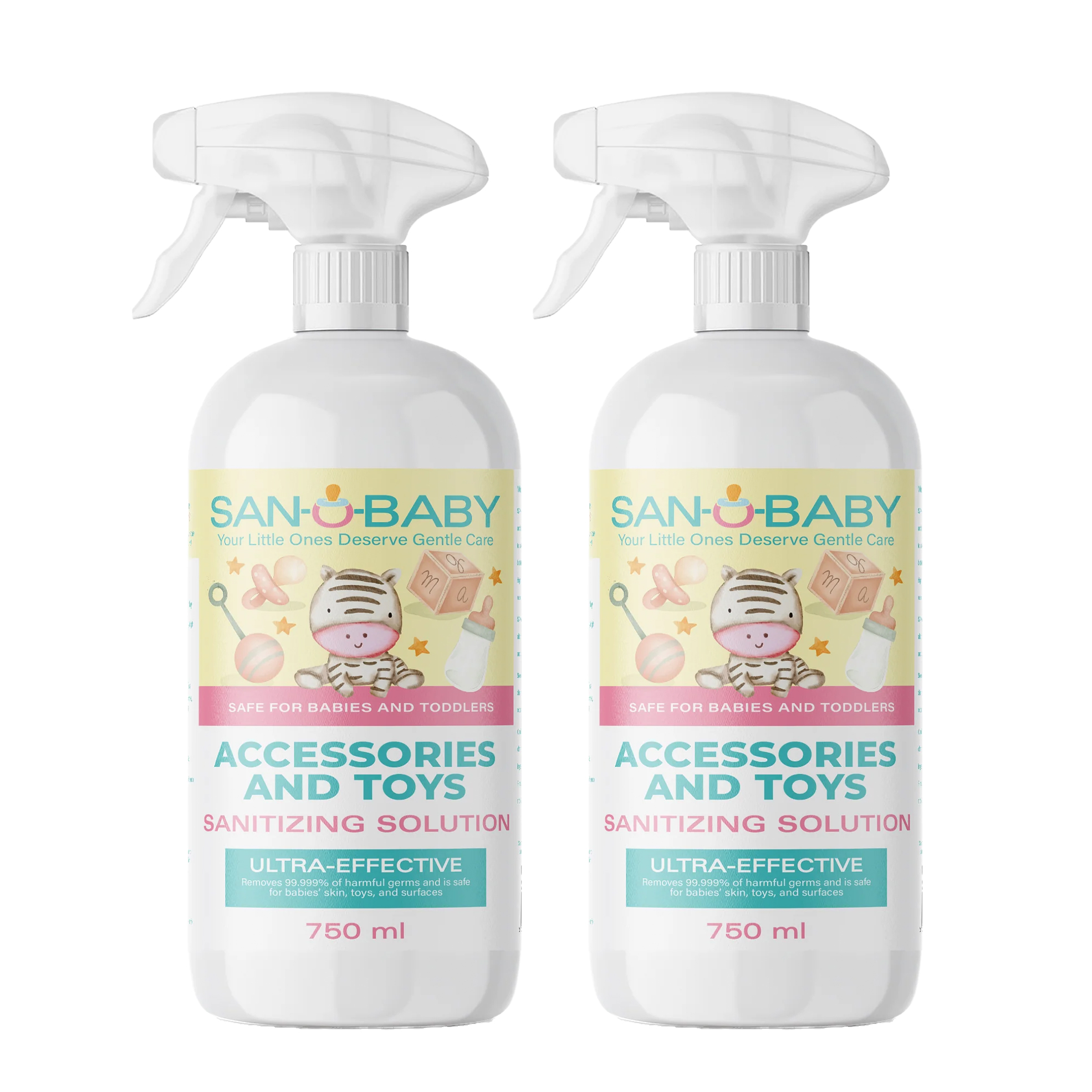 2x 750ml San-O-Baby Accessories and Toys Cleaning Sprays