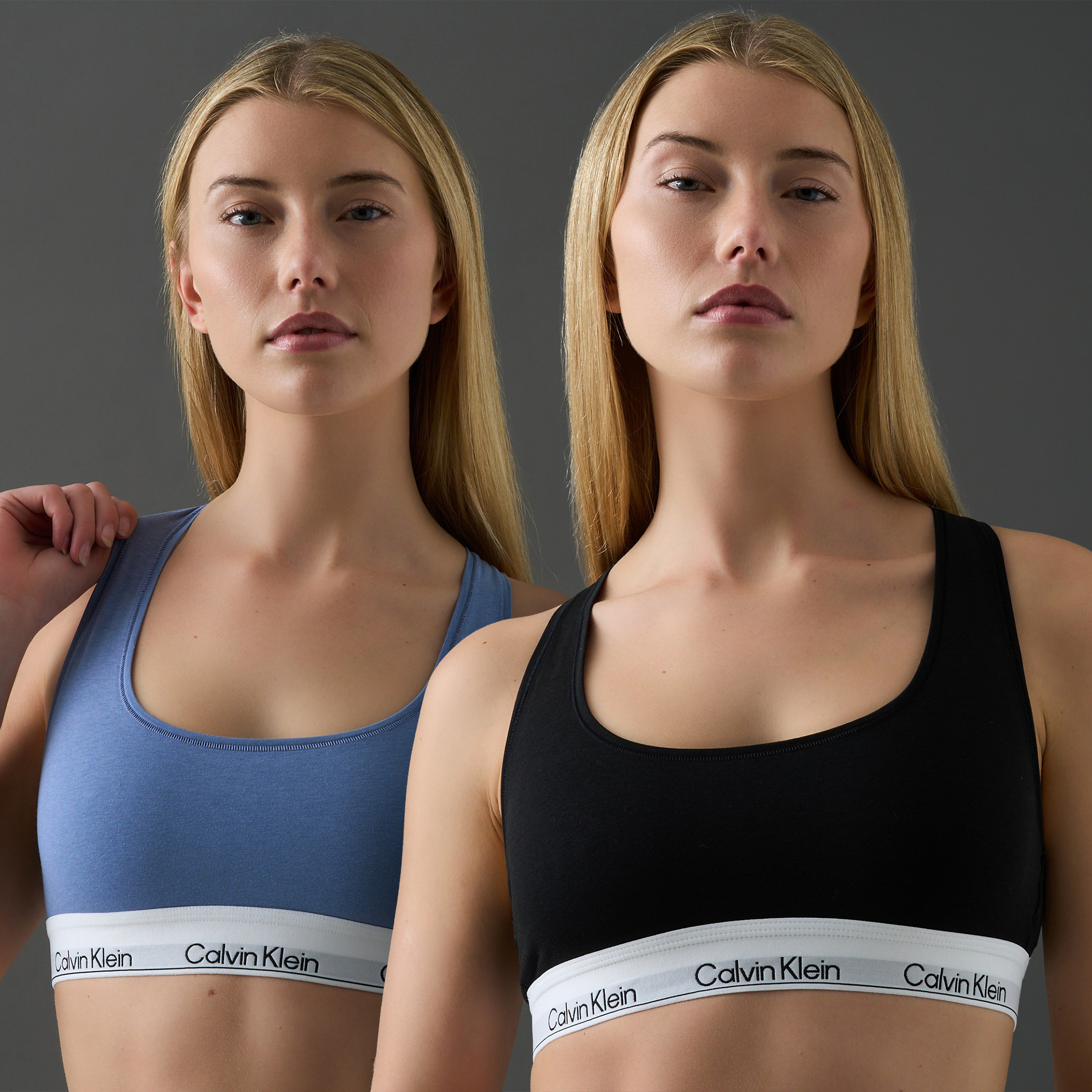 2x Ladies Icon Unlined Bralettes
