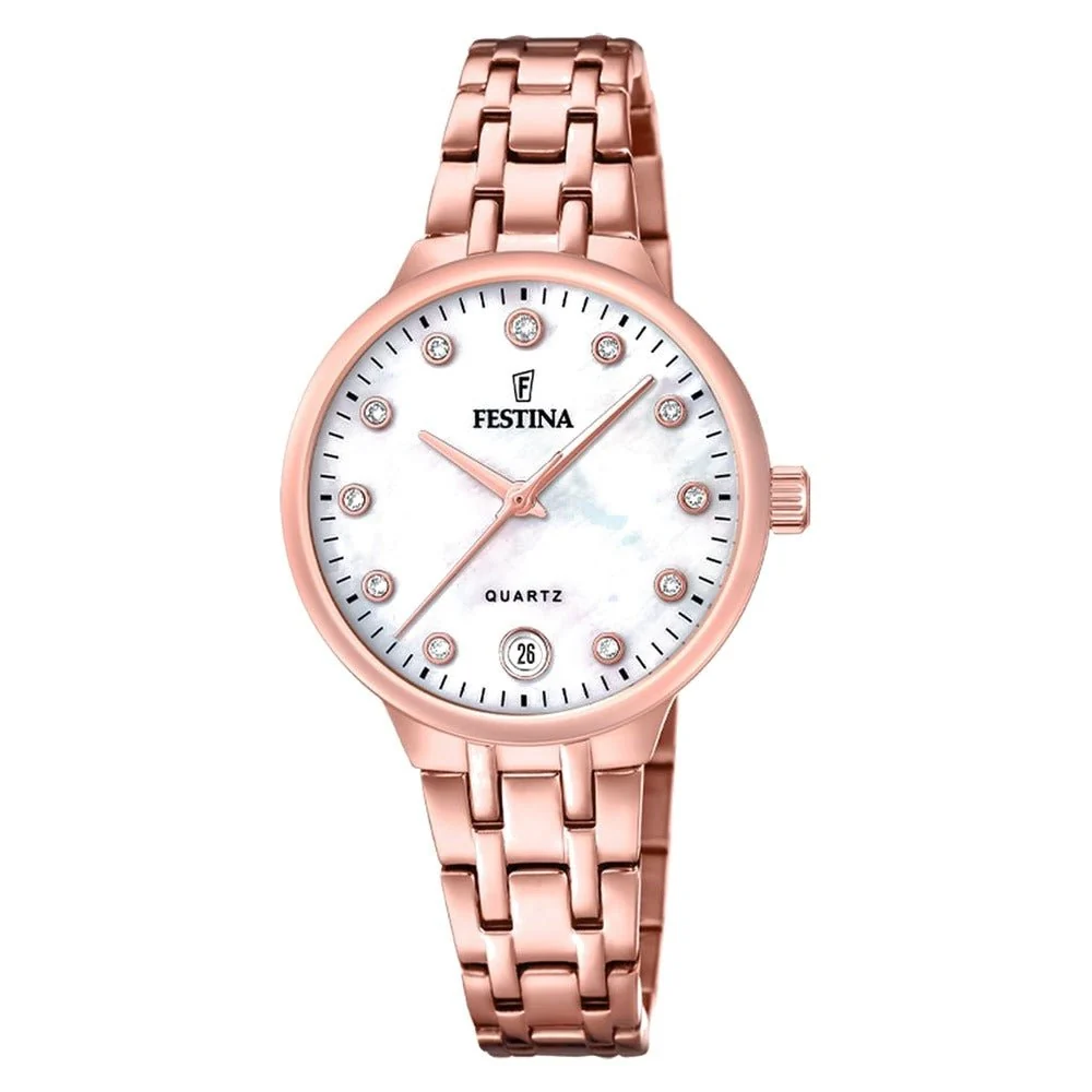 Ladies 33mm Mademoiselle Rose Gold Steel Bracelet Watch