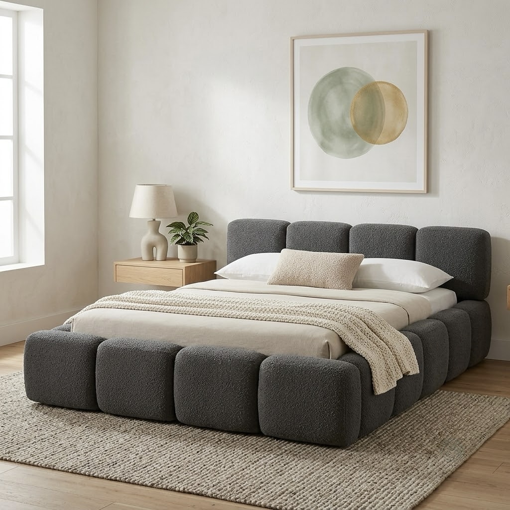 Cuare Modern Headboard and Base