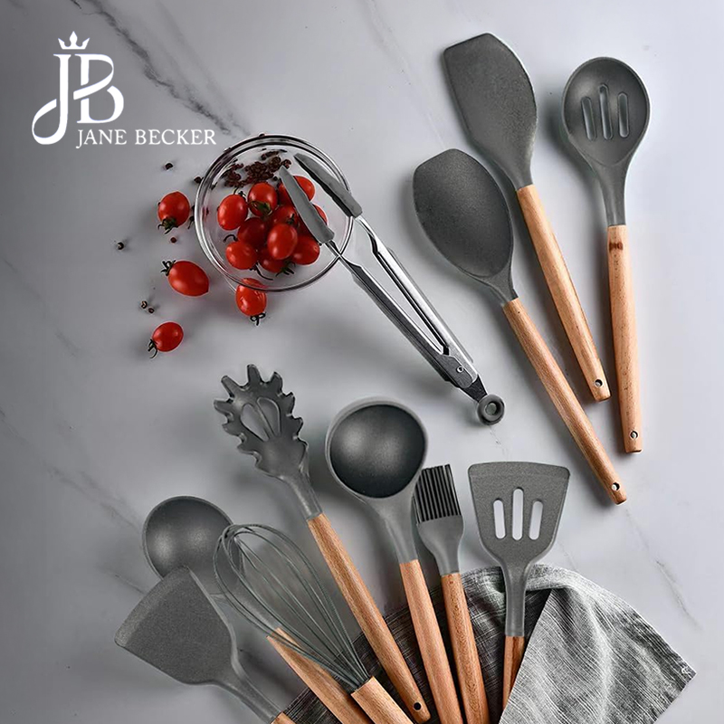 12-Piece Non-Stick Silicone Kitchen Utensil Set