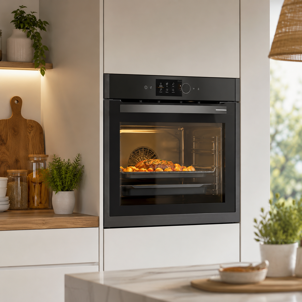 60cm SmartAero Pro Built-In Oven (Model: GEBM19600DXHI)