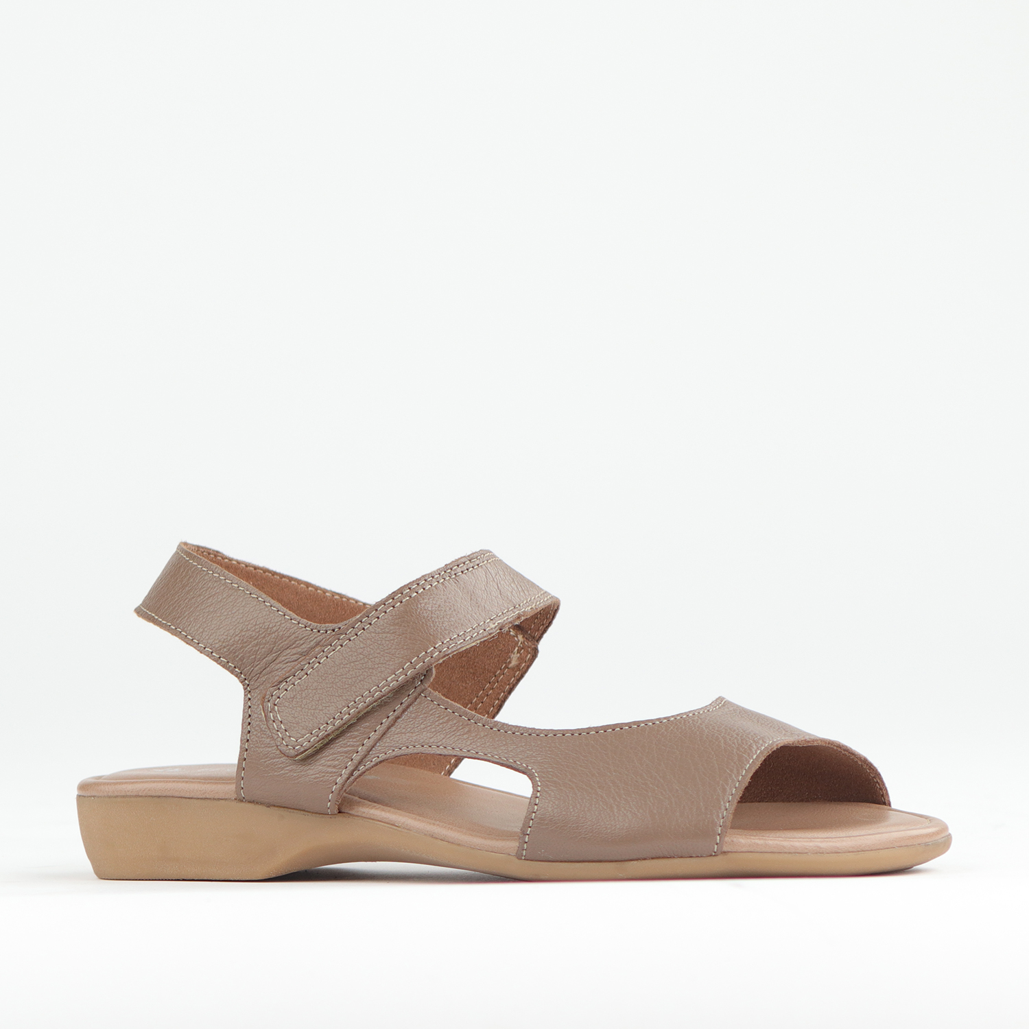 Ladies Genuine Leather Slingback Flat Sandals