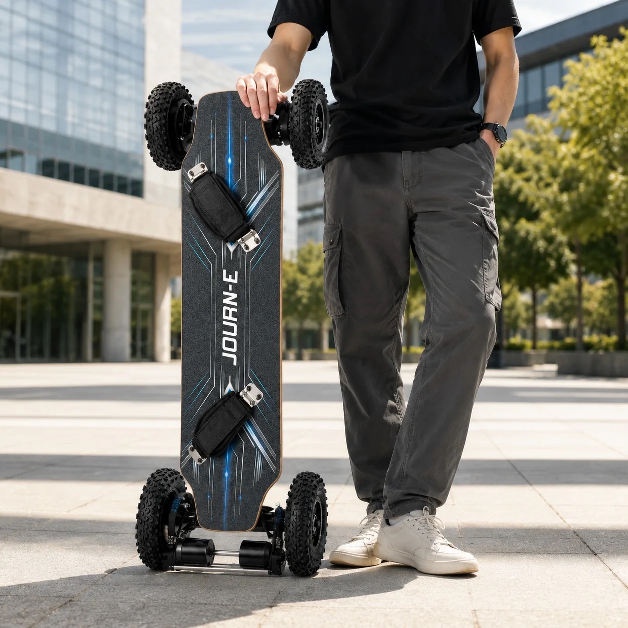 1650W Apex Dual-Belt Off-Road All-Terrain Electric Skateboard