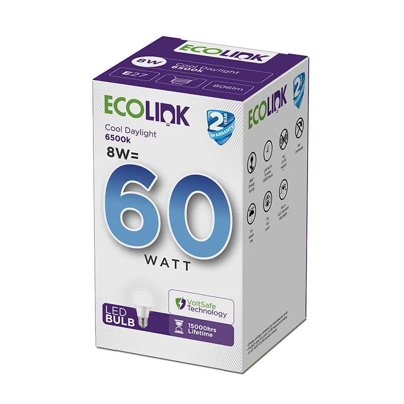 10x 8W or 10W LED Bulbs