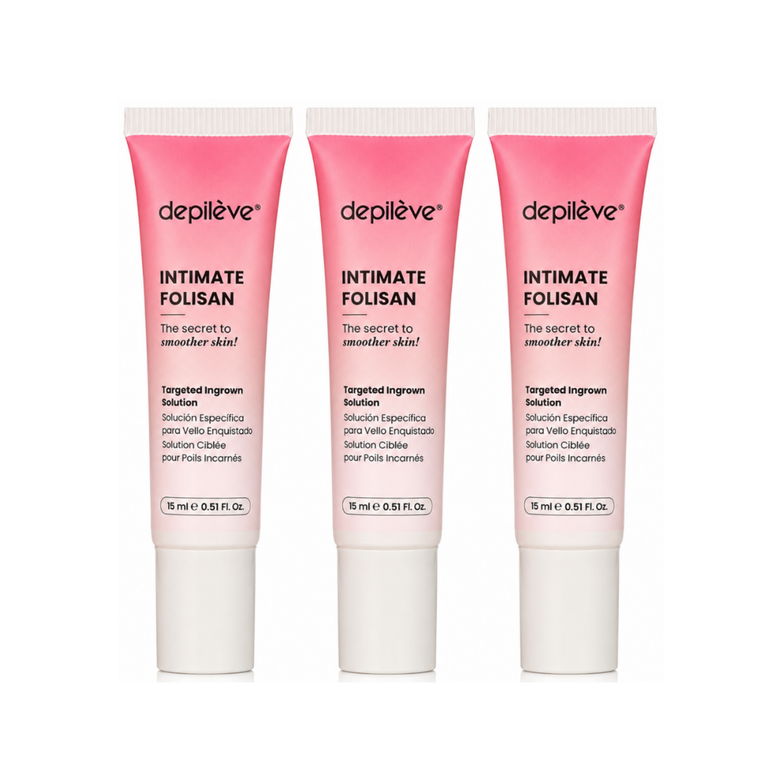3x 15ml Intimate Folisan Skin Soothing Treatment Roll Ons