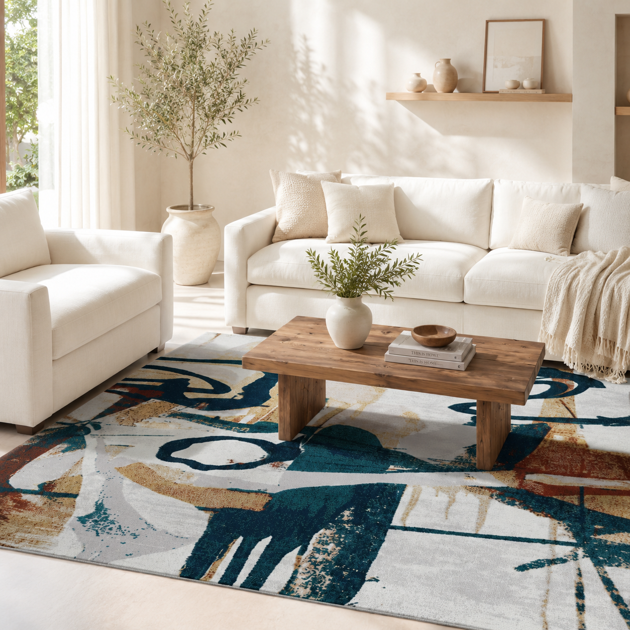 Lucia Fresco Abstract Rug